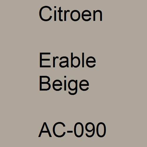 Citroen, Erable Beige, AC-090.